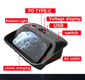 Car 15W QI Wireless Quick Charging For Toyota Corolla ALTIS 2024~2019 Accessories Phone Holder Interior Decoration Modification Parts