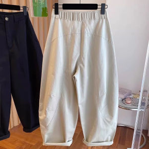 High Waist Wide Leg Casual Pants plus Size Womens Sickle Pants Autumn 2025 Fashion Versatile Loose Fit Commute Style