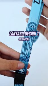 Lanyard Custom Nama Design MODEL 1 + 3 PCS Oring dan Gantungan HP