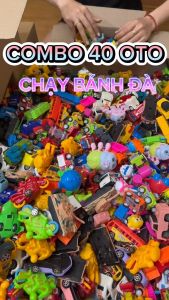 Combo 20 - 40 xe ô tô chạy bánh đà cho bé ( Có kèm hộp đựng )