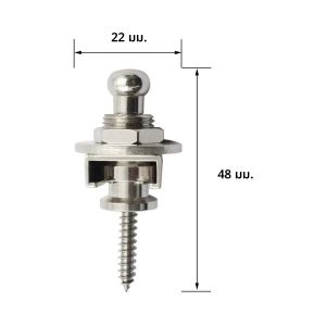 สายกีตาร์ปุ่ม Pins 1 \ 2 \ 4PCS 3 สีสําหรับเลือกพรีเมี่ยมล็อคสายกีตาร์โลหะสายรัดปุ่มโลหะ end Pins