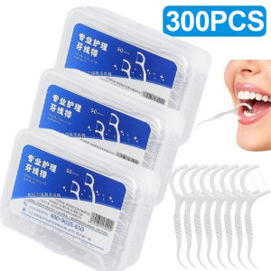 300Pcs Dental Floss Picks Teeth Stick Toothpicks Oral Care Tooth Cleaning Tools