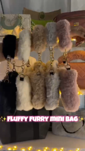 Party Bag Plush Shoulder Bag Chain Fluffy Handbag Fashion Soft Bags Aboard travel Shoulder Sling Bag
