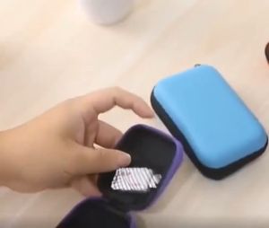 Hộp Đựng Tai Nghe Cáp Sạc Loại Cao Cấp Có Khóa Kéo [ HCM ]