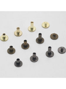 Mother-Son Screw I-Shaped Nail Account Book Nail Interlocking Belt Fastener DIY Bag Hardware Accessories Chinese Standard