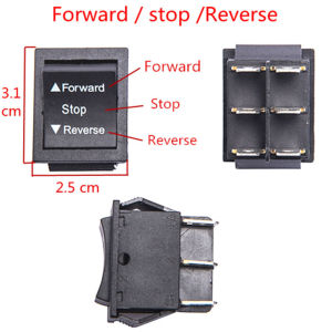 2 Pieces Forward Reverse Switch for Ride On Cars Compatible with 6V 12V 24V Electric Ride On Toys Rocker Shifter Replacement