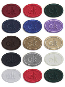 ตัวอักษรติดผ้าปักสำหรับตกแต่งผ้าปูที่นอน ซ่อมแซมรอยร้าว ติดเสื้อกันหนาว ป้ายเครื่องหมาย ติดเสื้อผ้า ดีไซน์เรขาคณิต ผลิตจากไนลอน ไม่มีที่กำจัด