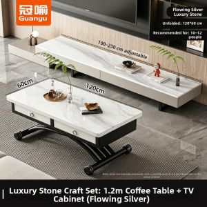 GUANYU | Multifunctional Foldable Adjustable Teak Table