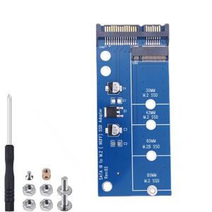 M.2 NGFF to SATA Adapter M.2 NGFF Key B/B+ SSD to SATA III 6Gbps Converter Card Support 2230/2242/2260/2280 for Laptop Desktop