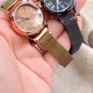 ์NEW!! GENEVA นาฬืกาผู้หญิง แบรนด์แท้ กันน้ำได้ สาย สแตนเลส แม่เหล็ก สายไม่ต้องตัด หน้าปัด 28 มม