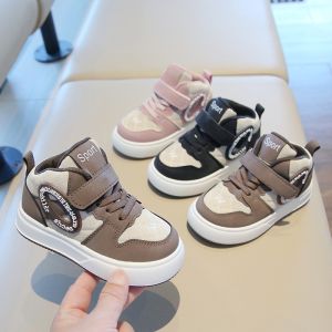 Childrens Sports Shoes High Top Lightweight Soft Bottom Casual Shoes for Boys And Girls Autumn New Style Baby Shoes