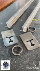 เหล็ก ราง รองฝา รถบรรทุ ราง 2 นิ้ว ชุด รองฝา ท้าย รถ ฝา เหล็กน้อย เหล็ก ราง ฟุก