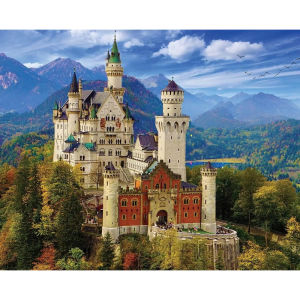Adult Mountain Castle Jigsaw Puzzle 500/1000/1200/2000PCS Stress Relief Entertainment Toys Landscape Puzzles Christmas Gift