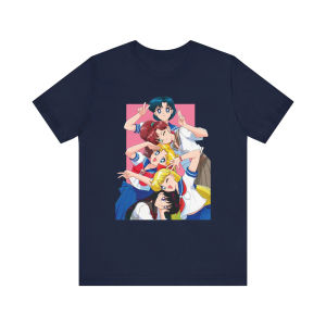 Bandai | Relaxing and Comfortable Sailor Moon T-shirt  Anime Tee 2026 New Cotton Summer Men and Women TShirt