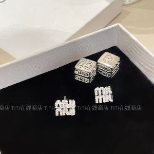Attractive Letter Stud Earrings for Women Silver Needle Luxury Fashion Jewelry New 2025  out Designer Earring