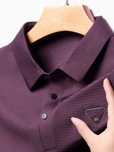 เสื้อยืดแขนสั้นผู้ชาย ชุดแต่งงาน สีแดง ลำลอง ฤดูร้อน แฟชั่นกลางวัน ปกติ ไม่ต้องรีด ผ้าอื่นๆ ชุดพ่อเจ้าสาว