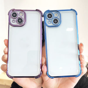 Hontinga Casing Case For Vivo V50 V40 Lite V30 V27 V29E V23 V25 Pro T1 5G 4G Case Color Luxury Chrome Plated Soft TPU Phone Case Shockproof Anti Gores Rubber Cases Softcase For Girls