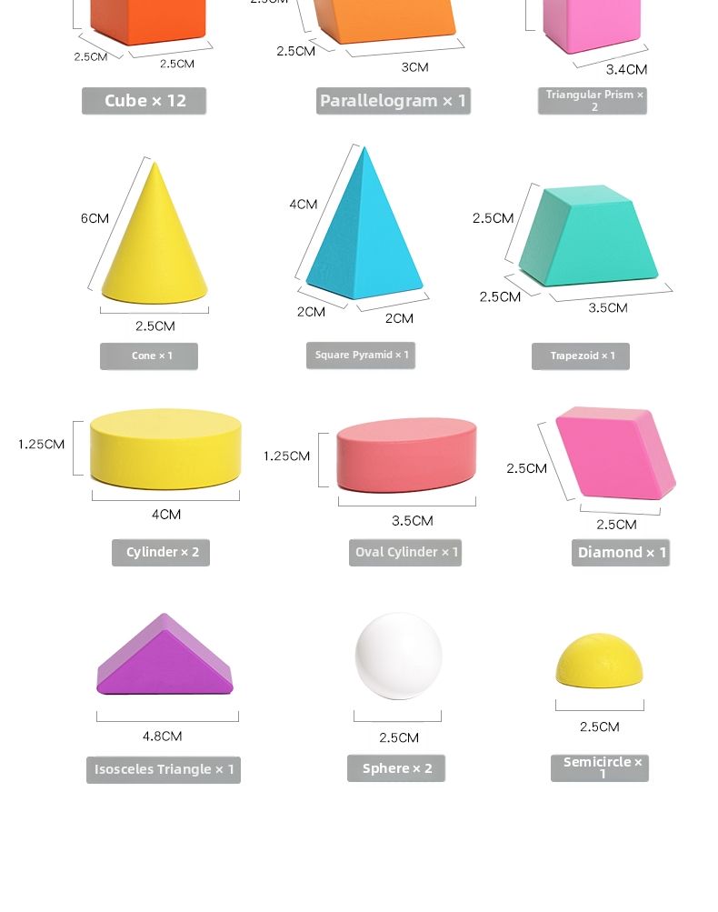 Rictangular Shape TANGJIUGONG | Geometric Shapes Learning Blocks for Understanding Cubes ...