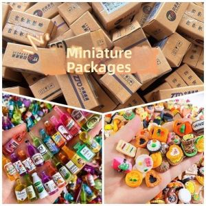 Besee | Mini Simulation Toy Miniature Set for Role Play Resin Desk Ornament