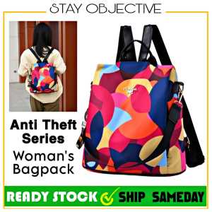 Anti Theft Series Woman Backpack Wanita Beg Galas Perempuan Bag Belakang Handbag Suitcase Women Bagpack School Sling 02
