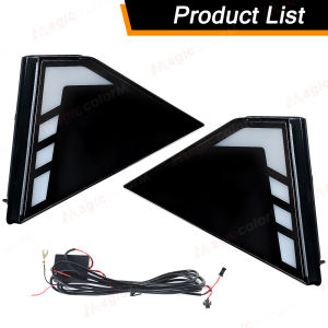 DRL For Toyota Hilux Travo 2026 LED Daytime Running Light Dual Color White DRL Yellow Turn Signal Light Front Bumper Lamps