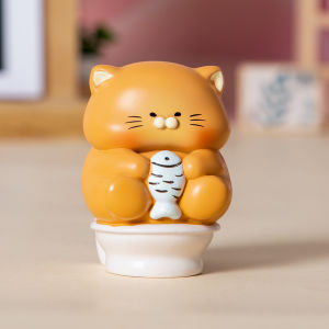 น่ารัก ครูแมวของเล่นfigurine Office Desktopตกแต่งตุ๊กตาเด็กของขวัญกล่องตาบอดเรซิ่นวัสดุสไตล์คงที่จากจีนแผ่นดินใหญ่
