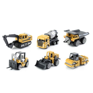 Artificial Sliding Alloy Mini Small Engineering Vehicle Excavator Bulldozer Pressure Road Tilting Childrens Toy Gift