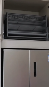 Solaze Aluminum Material Pull Out Elevator Lifting Pull Basket Pull Down Shelves Cabinet Elevator