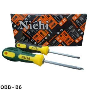 NICHI OBENG BOLAK BALIK 2 WAY OBENG PLUS MINUS (OBB-B4) BAGUS KUALITAS TERBAIK