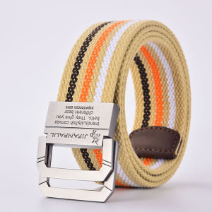 JIFANPAUL | No-Hole Elastic Mens Canvas Belt