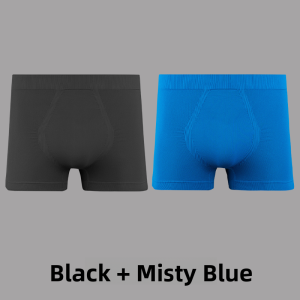 Miiow | Mens Sports Underwear Quick Dry Antibacterial Running Fitness Outdoor Travel Long Boxer Shorts Comfortable Nylon Spandex