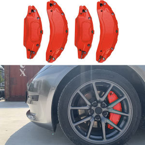For Tesla Model 3 Brake Caliper Covers 2017 2018 2019 2020 2021 2022 2023 4pcs 18 19in Wheel Cover With Stickers (Not Fit 3 2024