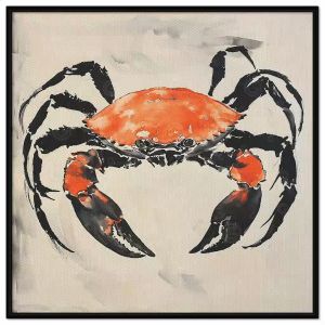 Tranh con cua. Tranh treo tường dán tường sơn dầu tranh trí canvas. CGI-1485