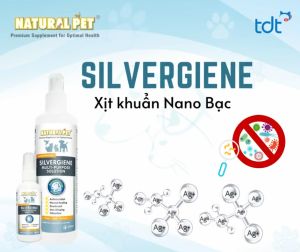 Xịt Nano Bạc SilverGiene sát trùng khử khuẩn và mau lành vết thương cho chó mèo - 60ml