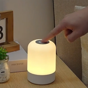 Đèn Ngủ Để Bàn LED Cảm Ứng Tích Điện 3 Màu Ánh Sáng Tiết Kiệm Điện Dùng Học Tập Và Trang Trí Phòng Ngủ