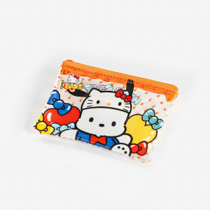 Sanrio | Sanrio Hello Kitty 50Th Anniversary PVC Waterproof Storage Bag Cinnamoroll Kuromi Melody Coin Lipstick Wallet Mini Card Bag Gift