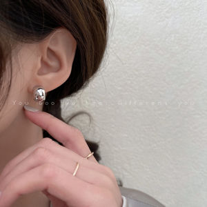 S925 Silver Needle Metal C-Shaped Earrings Womens Elegant Design Cold Style Ear Jewelry 2025 New Fashion Trend