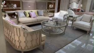 Sofa phòng khách hiện đại gỗ tự nhiên khung lưới độc lạ hàng nhập khẩu 8809