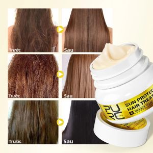 Mặt Nạ Tóc PURC Keratin 60ml Phục Hồi Thần Kỳ Cho Tóc Hư Tổn Xoăn Cứng Làm Bóng Mượt Thẳng Tóc Chăm Sóc Tóc Chuyên Nghiệp