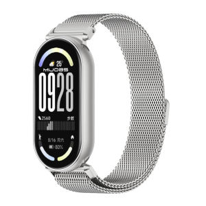 Mijobs | Strap For Mi Band 10 Wristband for Mi Band 8 9 10 Globle Version Watchband for Mi Band 9 Milanesse Wrist Strap Stainless Steel