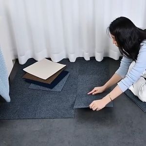 Carpet Floor Stickers Vinyl Carpet Floor Stickers Self-Adhesive Floor Square Non-Slip Carpet Home Floor Decoration