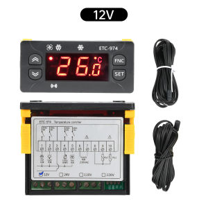 Aideepen | ETC-974 DC 12V/24V AC 110V/220V High-Precision Intelligent Digital Temperature Controller Intelligent Temperature Control Center