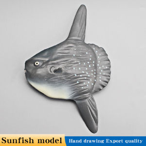 Educational Miniature Marine Sea Animal Model - Simulated Cognitive Solid Sunfish Moon Fish Sufferfish Action Figures for Kids