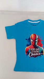 Setelan kaos anak laki-laki Spidey biru / Kapten navy / MV navy / Spidey Laba Jaring Merah size S-XL usia 3-10 tahun /Fashion DTF/Sablon