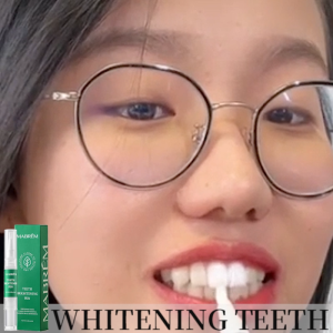 MABREM Teeth Brightening Gel Pen Removes Surface Impurities and Discoloration Improves Appearance for a Bright Looking Smile while maintains Oral Freshness