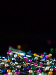 800pcs/Box Dressmaker Sewing Pins With Pearl Head Colorful Pearl Head Pins