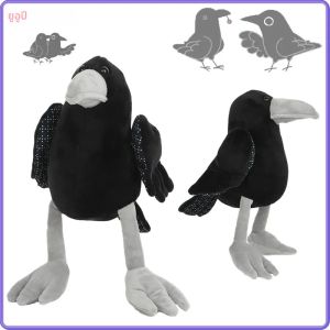 Kawaii Black Crow Plush Birdie Cuddly Black Raven Plush ของเล่นตุ๊กตาสัตว์ Crow มาพร้อมกับ Sleep ของเล่น Mascot เด็กของขวัญวันเกิด