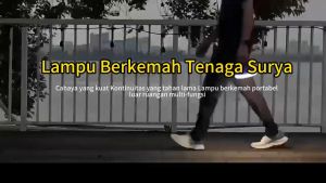 【Beli 2 Gratis 1】【10 Tahun Garansi】300w Lampu Emergency Tahan Lama LED 5 model Tenaga Surya + Cas USB Baterai Lithium Nyala 8 Jam /Lampu Camping LED GantungLampu Emergency UFO Gantung Solar Panel Camping Lamp 300w