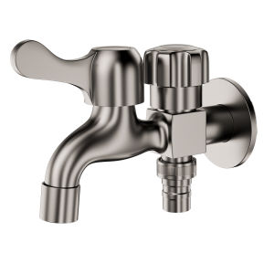 YALANDENG | Stainless Steel Multi-Function Washer Faucet 1 Inlet 2 Outlet
