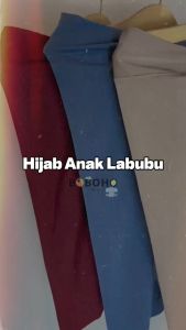 BOBOHO- JILBAB ANAK BAYI NEWBORN MAURIN MOTIF KARAKTER / HIJAB BABY / KERUDUNG ANAK PEREMPUAN USIA 0-3 TH SIMPEL